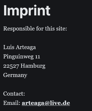 Imprint: provider identification as an image